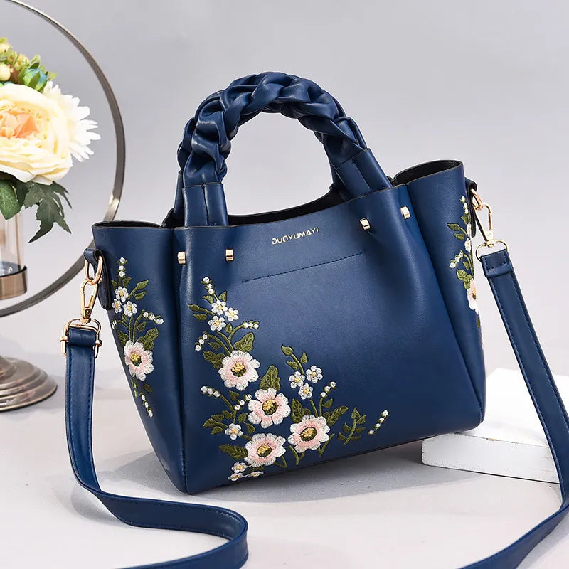 Midnight Blossom Handbag